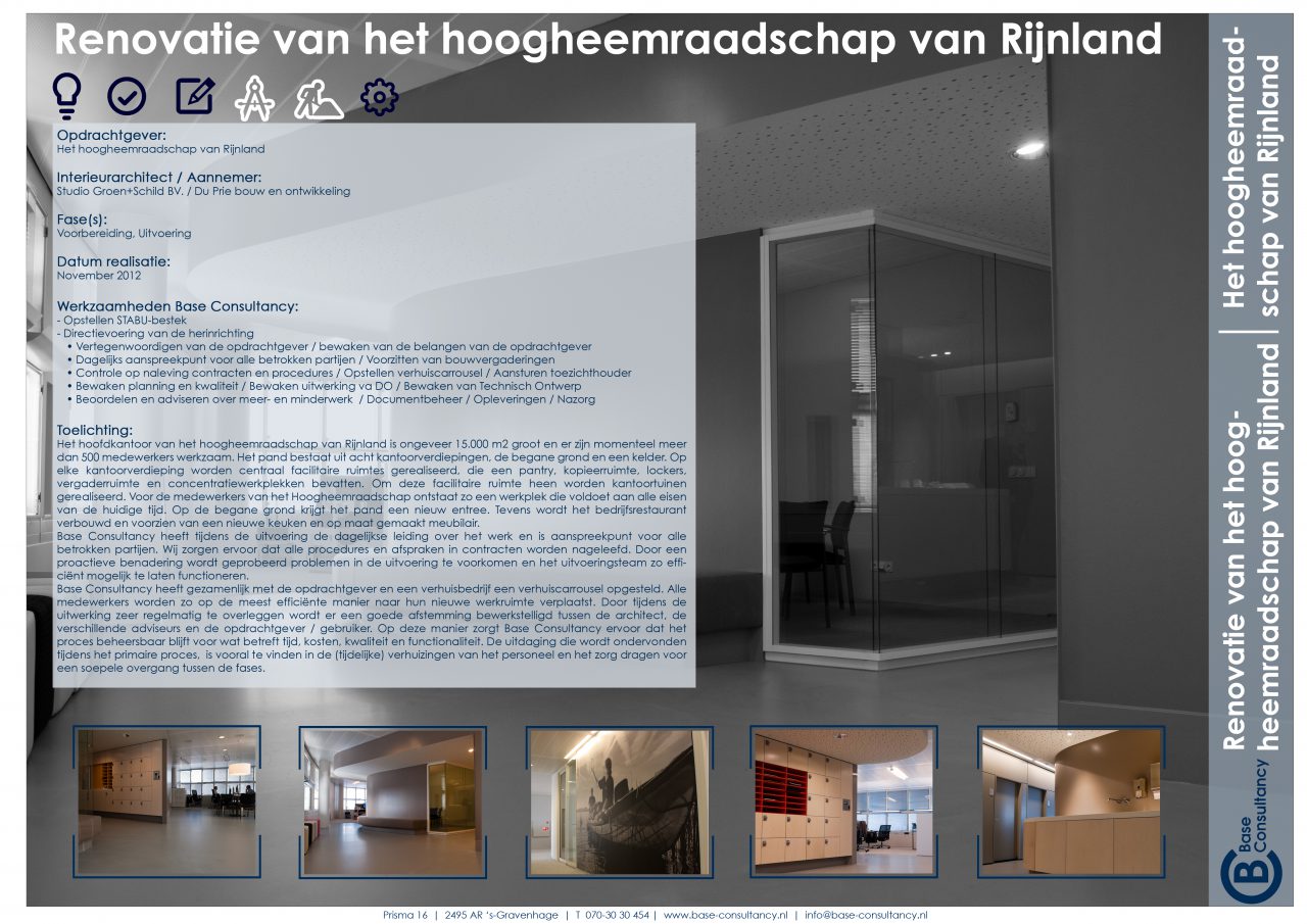 Renovatie Hoogheemraadschap van Rijnland