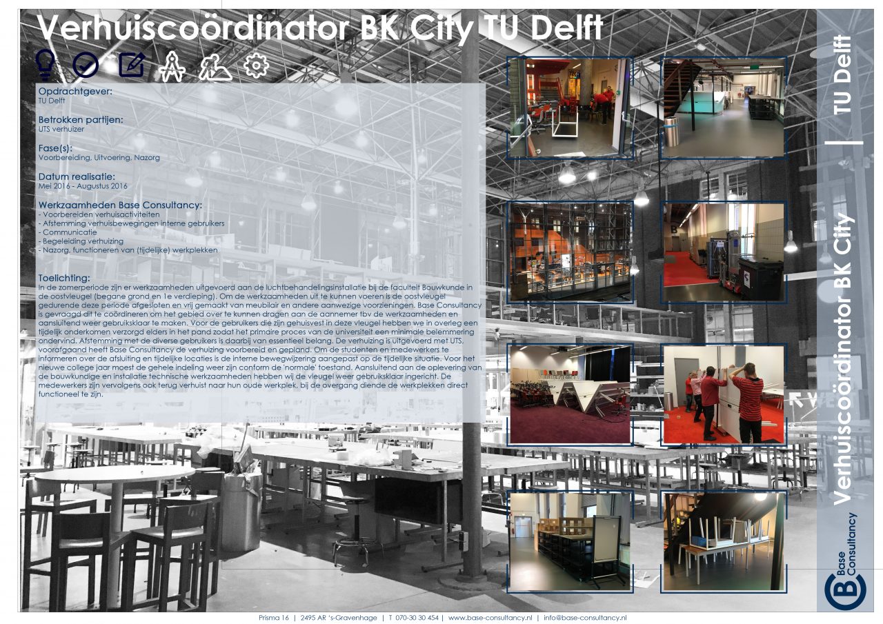 Verhuiscoördinator BK City TU Delft